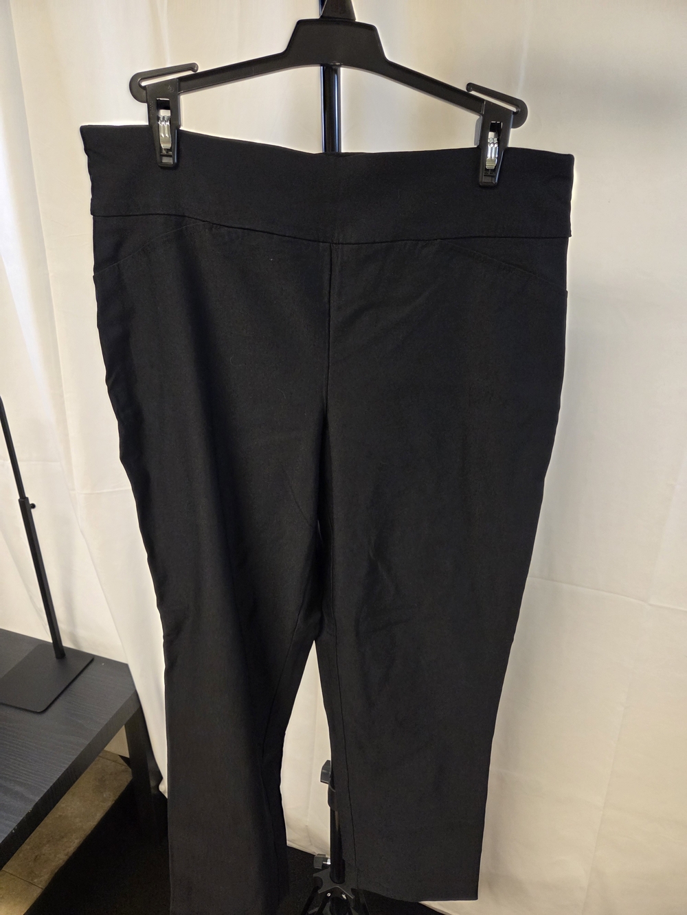 Charter Club Black Pull-On Ponte Slim Ankle Pants